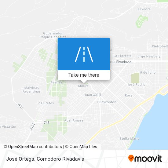 José Ortega map