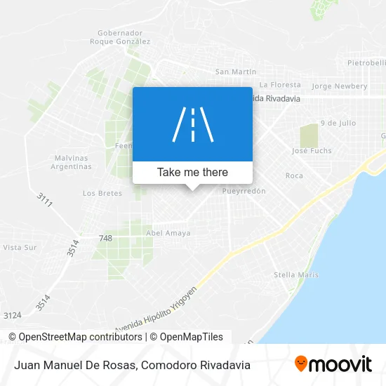 Juan Manuel De Rosas map