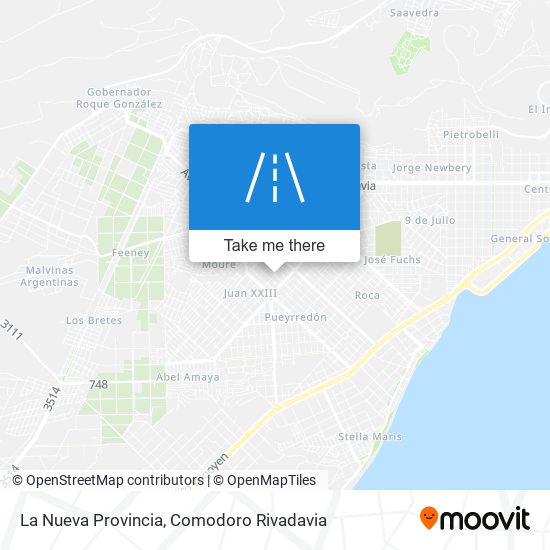 La Nueva Provincia map