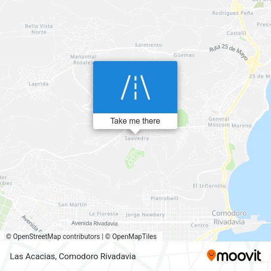 Las Acacias map