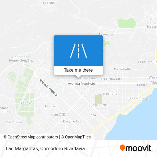 Las Margaritas map