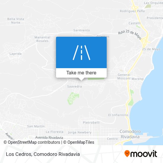 Los Cedros map