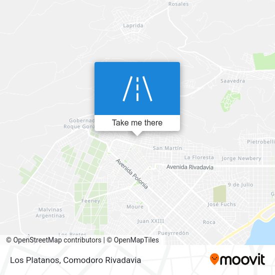 Los Platanos map