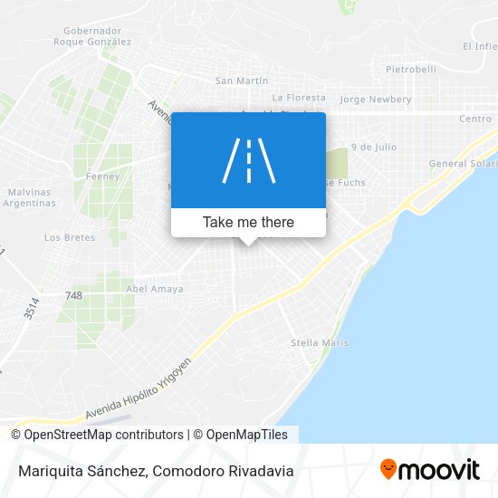 Mapa de Mariquita Sánchez