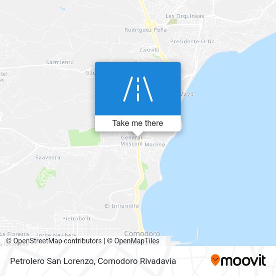 Petrolero San Lorenzo map