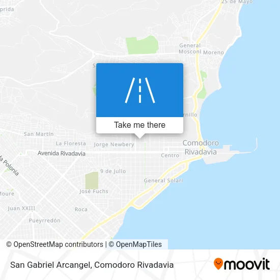 San Gabriel Arcangel map