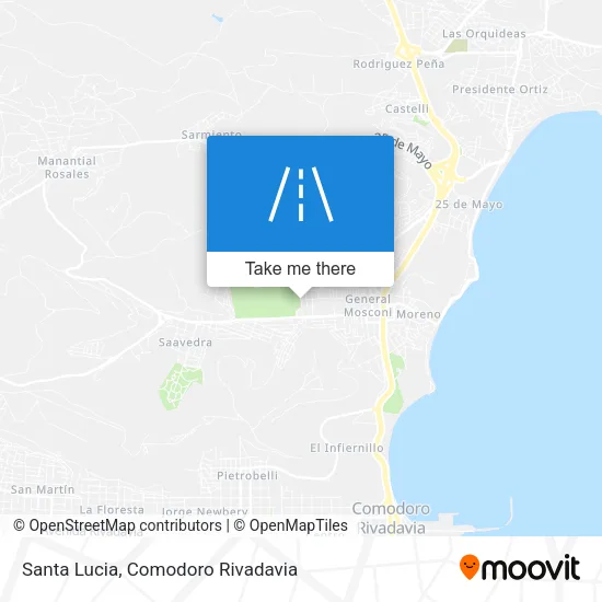 Santa Lucia map