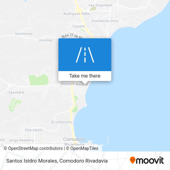 Santos Isidro Morales map