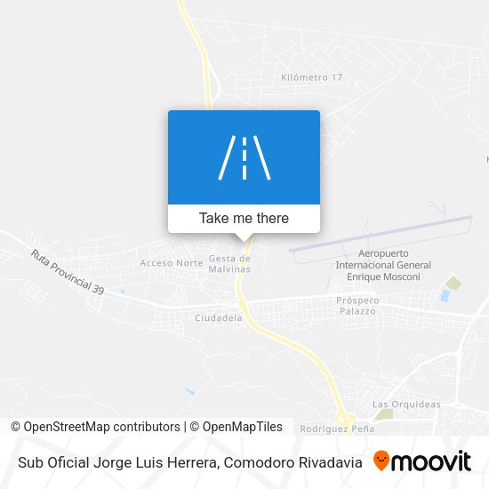 Sub Oficial Jorge Luis Herrera map