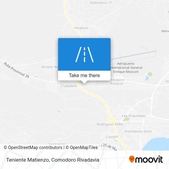 Teniente Matienzo map