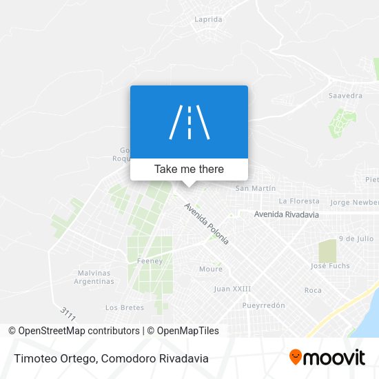 Timoteo Ortego map