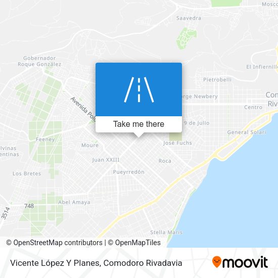 Mapa de Vicente López Y Planes
