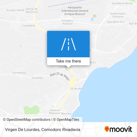 Virgen De Lourdes map