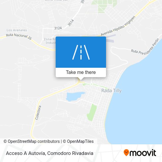 Acceso A Autovía map