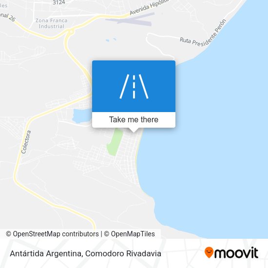Mapa de Antártida Argentina