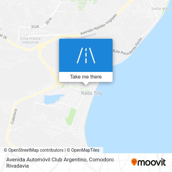 Avenida Automóvil Club Argentino map
