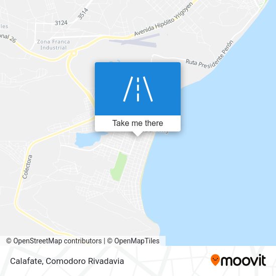 Mapa de Calafate