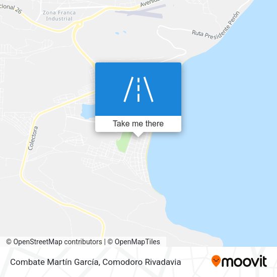 Combate Martín García map