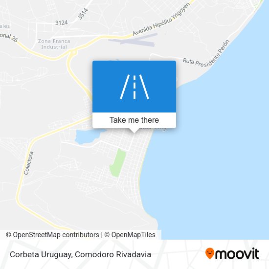 Corbeta Uruguay map