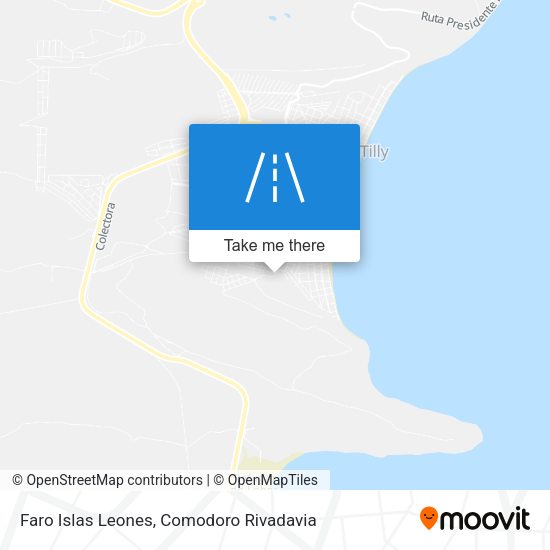 Faro Islas Leones map