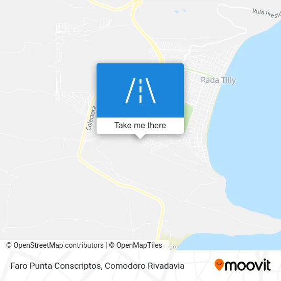 Faro Punta Conscriptos map