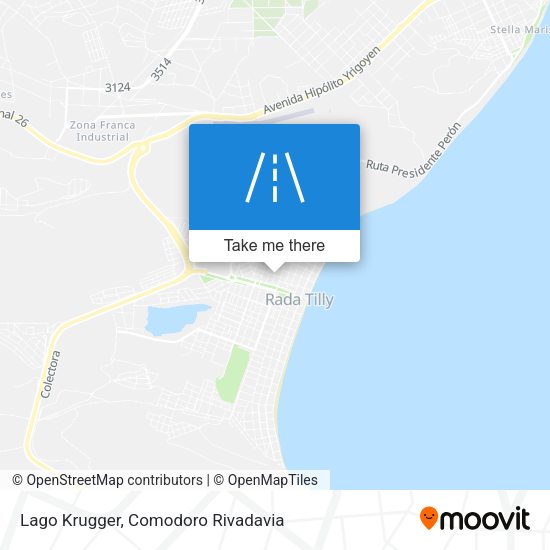 Mapa de Lago Krugger