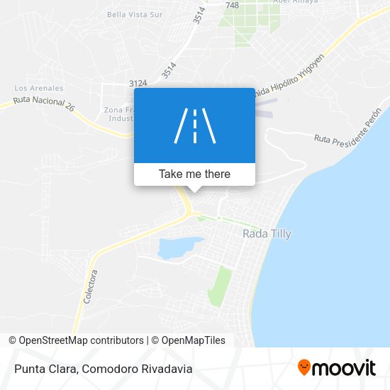 Punta Clara map