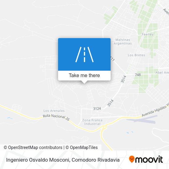 Ingeniero Osvaldo Mosconi map
