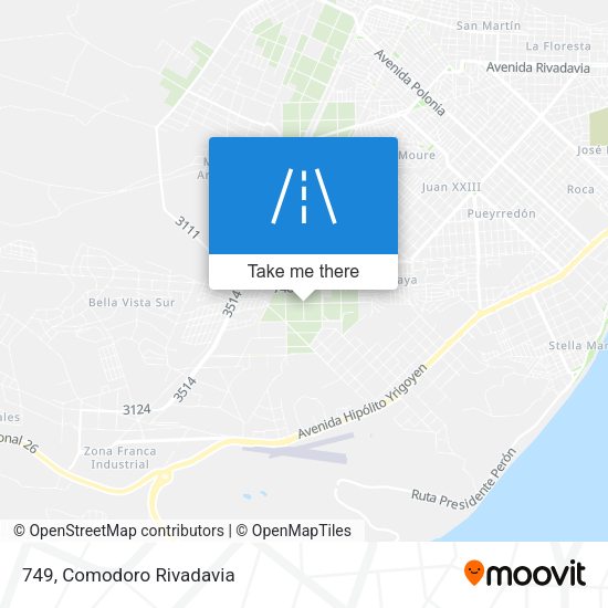 Mapa de 749