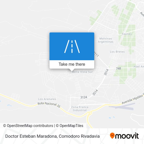 Doctor Esteban Maradona map