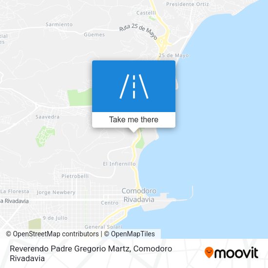 Mapa de Reverendo Padre Gregorio Martz