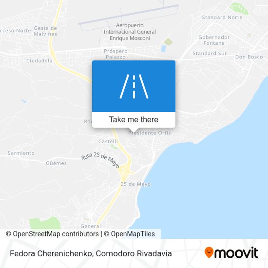 Fedora Cherenichenko map