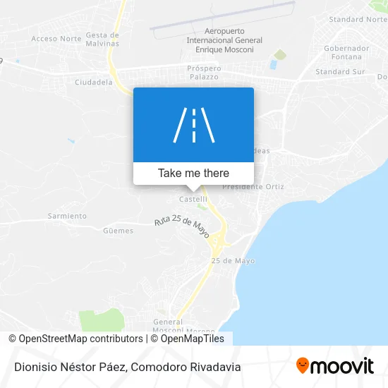 Dionisio Néstor Páez map