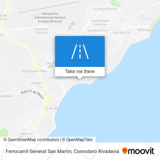 Ferrocarril General San Martín map