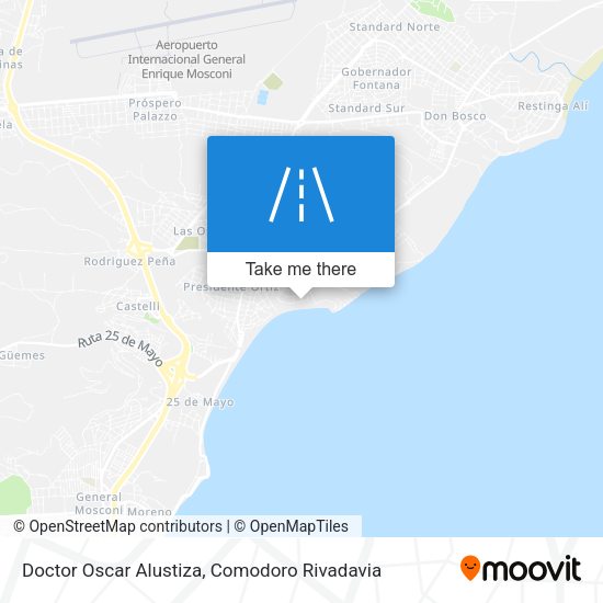 Doctor Oscar Alustiza map