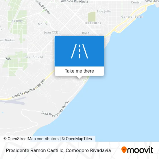 Mapa de Presidente Ramón Castillo