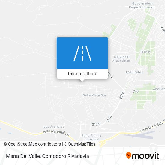 María Del Valle map