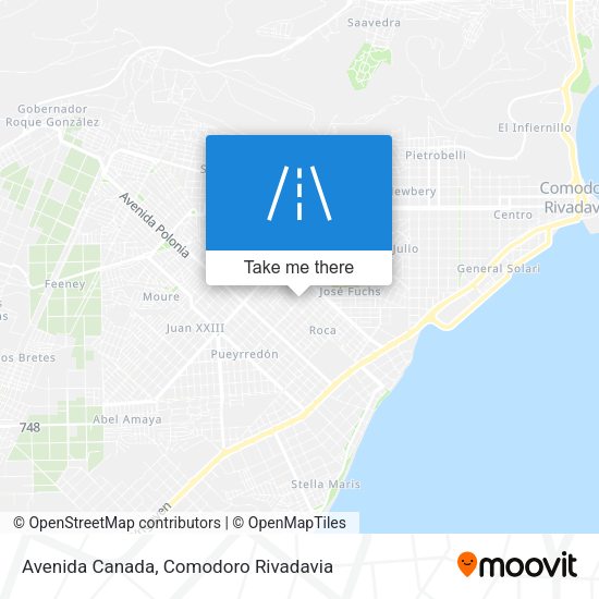 Avenida Canada map
