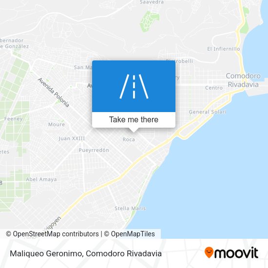 Maliqueo Geronimo map
