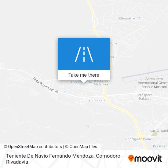 Mapa de Teniente De Navio Fernando Mendoza