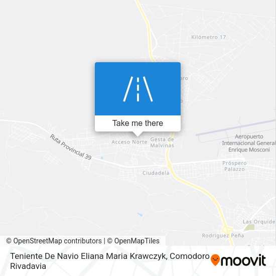 Mapa de Teniente De Navio Eliana Maria Krawczyk