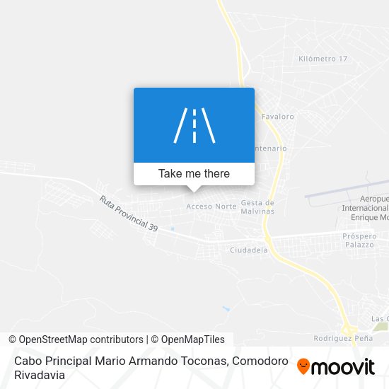 Mapa de Cabo Principal Mario Armando Toconas