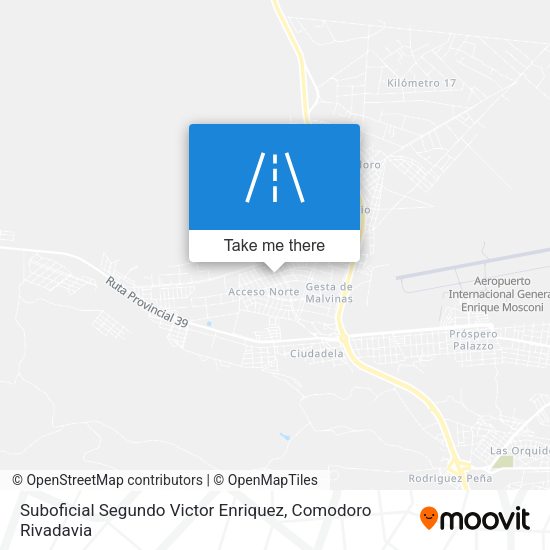 Suboficial Segundo Victor Enriquez map