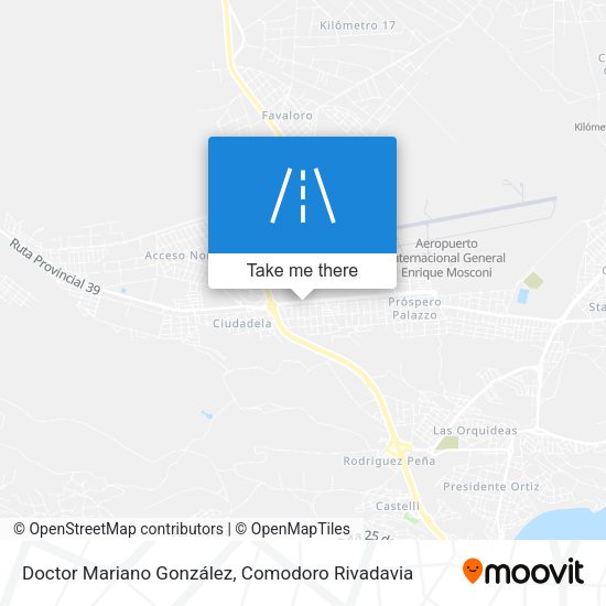 Doctor Mariano González map