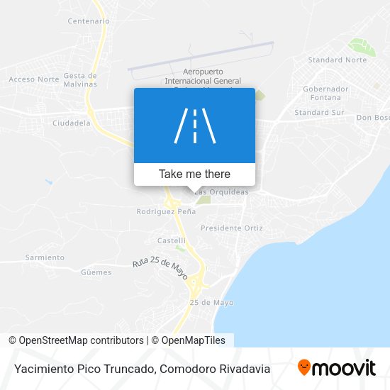 Mapa de Yacimiento Pico Truncado