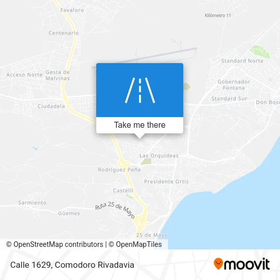 Calle 1629 map