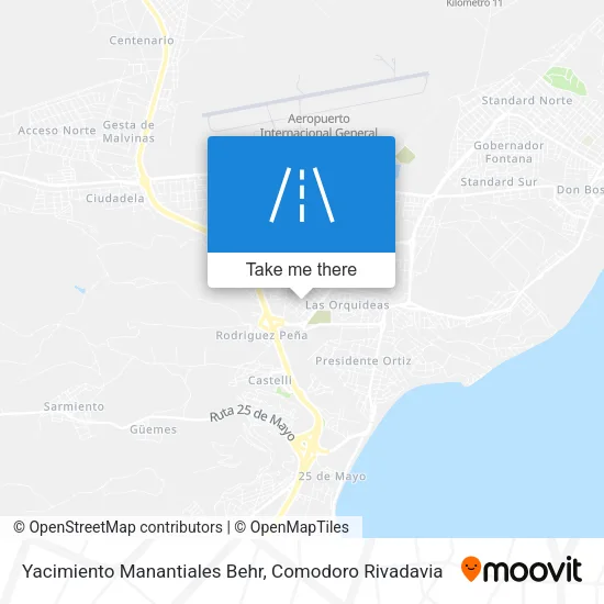 Mapa de Yacimiento Manantiales Behr