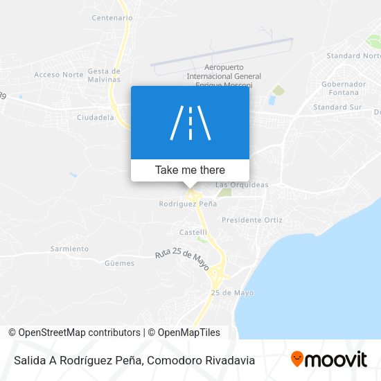 Mapa de Salida A Rodríguez Peña
