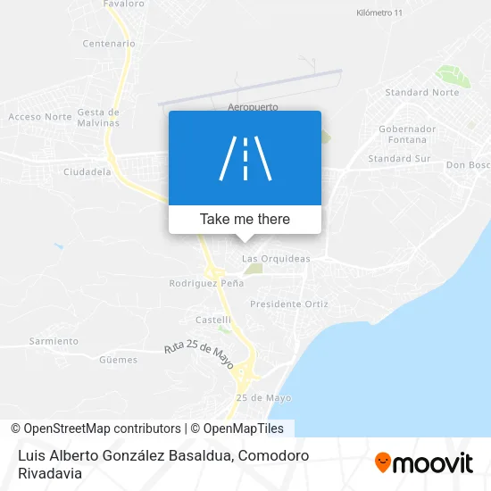 Luis Alberto González Basaldua map