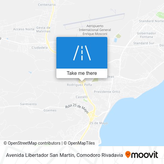 Mapa de Avenida Libertador San Martín